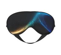 Máscara de dormir unisex con estampado geométrico abstracto, máscara de ojos de doble cara, ideal para un sueño profundo y cuidado de la piel