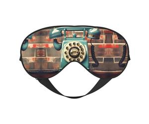 Máscara de dormir unisex con impresión de teléfonos de Londres de Inglaterra, Reino Unido, máscara de ojos de doble cara, ideal para un sueño profundo y cuidado de la piel