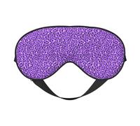 Máscara de dormir violeta de leopardo morado, máscaras de ojos para dormir de doble cara, máscaras para dormir para mujeres y hombres, cubiertas opacas para dormir, viajes