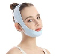 Máscara de elevación en V, máscara facial en forma de V, máscara facial de contorno en forma de V, correa de elevación facial, cinturones de tonificación facial, ejercitador de mandíbula, lavable y