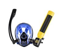 Máscara de esnórquel con tanque de aire, máscara de buceo de cara completa y mini tanque de buceo de 0.5 L para apoyo de la respiración subacuática, duración de buceo de 5 a 10 minutos