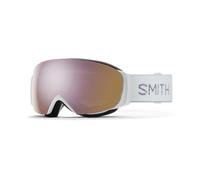 Máscara de esquí para mujer Smith I/O Mag S (White Chunky Knit - ChromaPop Everyday Rose Gold Mirror Lens)