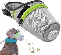 Máscara de filtro de aire para perros, respirador reutilizable transpirable antismog, bozal ajustable para perros grandes y pequeños