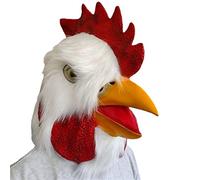 Máscara de gallo, máscara de pollo para Halloween, disfraz de Animal, máscara de fiesta, máscara de cabeza de Animal de látex, accesorios de disfraz de pollo, máscara