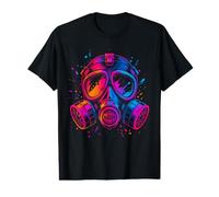 Máscara de Gas Cyberpunk Techno Rave Respirator Art Camiseta gráfica económica