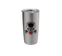 Máscara de gas fresca del día del juicio final Vaso térmico de acero inoxidable de doble pared