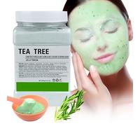 Máscara de Gelatina en Polvo para Faciales, Máscara Facial de Gelatina Hidratante y Nutritivo, Profesional Uso en Spa Mascarilla Facial en Polvo para Pelar, Hidratación Profunda 23 Fl Oz (Tea Tree)