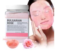 Máscara de Gelatina en Polvo para Faciales, Máscara Facial de Gelatina Hidratante y Nutritivo, Profesional Uso en Spa Mascarilla Facial en Polvo para Pelar, Hidratación Profunda 23 Fl Oz (Rose)