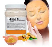 Máscara de Gelatina en Polvo para Faciales, Máscara Facial de Gelatina Hidratante y Nutritivo, Profesional Uso en Spa Mascarilla Facial en Polvo para Pelar, Hidratación Profunda 23 Fl Oz (Turmeric)