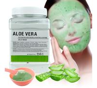 Máscara de Gelatina en Polvo para Faciales, Máscara Facial de Gelatina Hidratante y Nutritivo, Profesional Uso en Spa Mascarilla Facial en Polvo para Pelar, Hidratación Profunda 23 Fl Oz (Aloe Vera)