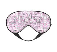 Máscara de gimnasia roja de doble cara, suave, opaca, para dormir, para viajes, para dormir