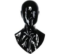 Máscara De Goma Unisex Con Capucha De Látex, Máscara De Ahorcado Con Nariz Abierta,Negro Sin Cremallera,Talla Única