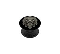 Máscara de guardián de Jaguar Mesoamericana PopSockets PopGrip Adhesivo
