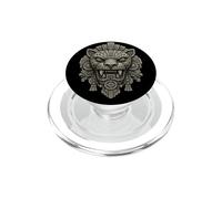 Máscara de guardián de Jaguar Mesoamericana PopSockets PopGrip para MagSafe