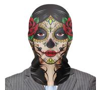 Máscara de Halloween aterradora - Máscara de malla de fantasma de terror para un disfraz espeluznante de Halloween, malla transpirable realista aterradora para cosplay