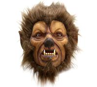 Máscara de Halloween, máscara de hombre lobo, máscara de horror de la cabeza completa de látex máscaras de hombre lobo peludas con máscaras de animales de miedo para el cabello para la fiesta de disf
