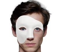 Máscara de Halloween - Máscara de media cara con un | Máscara de mascarada vintage | Disfraz de media cara del fantasma de la ópera | Máscara para hombre de ajuste cómodo | Máscaras de disfraces a