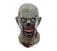 Máscara de Halloween - Máscara Zombie espeluznante de látex para cara | Accesorio festivo de cosplay cabeza realista para mascarada teatro escénico Carnaval