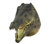 Máscara de Halloween, tocado de cocodrilo, sombreros de látex para adultos, accesorios de maquillaje para juegos de rol, adecuado tanto para hombres como para mujeres