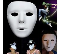 Máscara de Jabbawockeez Fool 's Day Joke Máscara Facial de Juguete Fancy Mysterious Costumes Halloween Ghost Dance Hip-Hop Performances Party Dress Mascarada Ball Máscaras por Ungfu Mall
