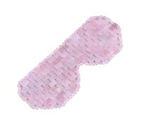 Máscara de jade natural, máscara de ojos de cuarzo rosa, piedra natural, máscara rosa