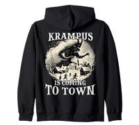 Máscara de Krampus | Kramperl T | Carrera Bartl Perchten | Sudadera con Capucha