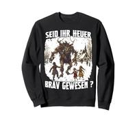 Máscara de Krampus T Perchten Disfraz de Bartl Diablo de Sudadera