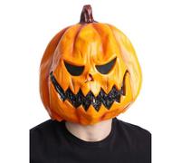 Máscara de látex de calabaza de Smiffys, con ojos de malla, para adultos, unisex