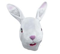 Máscara De Látex De Conejo Para Adultos De Halloween Y Pascua Disfraz De Fiesta
