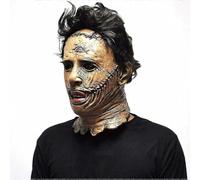 Máscara de látex de Leatherface de La Matanza de Texas. Disfraz de terror para Halloween, cosplay, fiestas