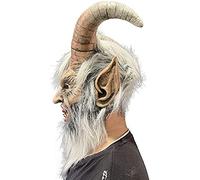 Máscara de Látex para Disfraz de Halloween, Máscara de Miedo para Fiesta de Halloween, Noche de Película de Miedo, Látex Natural, Tamaño Libre 55 24.4 in (negra)