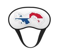 Máscara de luz con bloqueo de mapa de la bandera de Panamá, cómoda máscara opaca para dormir para viajes, yoga, cubierta suave para los ojos