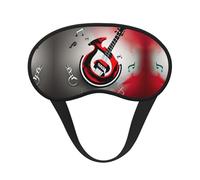 Máscara de luz con bloqueo de símbolo de música, cómoda máscara opaca para dormir, para viajes, yoga, cubierta suave para los ojos