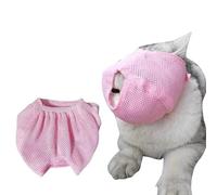 Máscara de malla transpirable, bolsa de restricción de aseo para mordeduras, miau, mordeduras de gatos, evita que los perros, cubierta facial de perro, protector suave, bozal de tamaño de perro, jaula