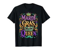 Máscara de Mardi Gras Queen NOLA Crown Parade Niñas Mujeres Camiseta