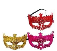 Máscara De Mascarada 3 uds. Máscara de mascarada hueca for mujer, Cosplay Sexy, accesorios for fiesta de graduación, disfraz, máscara de mascarada for Festival, máscaras de ojos de reina for club noct