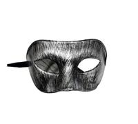 Máscara De Mascarada 4 Uds. Máscara de mascarada for hombre y mujer, máscara de baile con patrón Retro, máscaras de Color sólido, disfraz de Mardi Gras, fiesta, boda, cumpleaños(Black Silver)