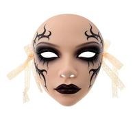 Máscara De Mascarada - Cubierta Facial Femenina Completa De 6 Pulgadas | Máscara Facial Retro De Estilo Chino Para Cosplay - Para Mujeres, Hombres, Estudiantes, Decoración De , Danza, Puesta En