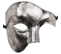 Máscara de mascarada para hombre Máscara de mascarada negra Máscara de mascarada para hombre Máscara negra Máscara de mascarada El Fantasma de la Ópera Máscara de media cara