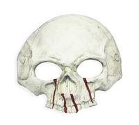 Máscara de media cara de calavera de Halloween, espuma de poliuretano, esqueleto de Pascua, carnavales, fiesta, cosplay, máscara de cráneo