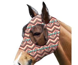 Máscara de mosca de caballo, cubierta facial equina, dominó de malla protectora, protector de nariz para orejas | Proporciona control de insectos y comodidad para los caballos durante la equitación al