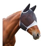 Máscara de mosca para caballo, protección UV, para caballo, máscara de mosca, cómoda respirabilidad, orejas de mosca, máscara para caballo, campana de mosca