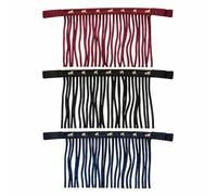 Máscara de mosca para caballos con flecos y cierre de , capucha para shetty, pony, mazorca, sangre caliente, Kb (negro, azul, burdeos, sangre pura (Cob))