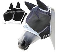 Máscara de mosca para caballos, protección contra moscas para caballos, cob con protección para las orejas, máscara de mosca para caballos, máscara transpirable
