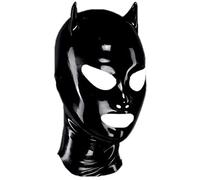 Máscara De Mujer Con Capucha De Látex Con Nariz Boca Abierta Con Capucha Con Cremallera Sm,Con Cremallera,Grande