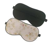 Máscara de noche de seda Máscara para los ojos de sueño de seda pura, estampado floral, cubierta de ojos, sombra, diadema Super lisa, ayuda a la relajación, ajustable, multicolor para una noche