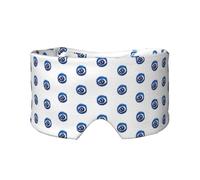 Máscara de ojeras para dormir con estampado de mal de ojos, suave y transpirable, ideal para viajes, meditación y uso nocturno