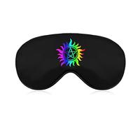 Máscara de ojo con símbolo anti posesión con correa ajustable para hombres y mujeres siesta de viaje para dormir por la noche