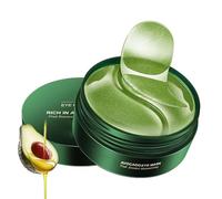 Máscara de ojo de aguacate zozu, máscara de magaje de ojo de colágeno humectante de aguacate, debajo de los ojos parches para círculos oscuros, ojos hidratantes sequedad de la piel (1pcs)