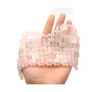 Máscara de ojo de jade, para hielo y compresas calientes, ayuda a dormir y aliviar la fatiga ocular (cristal rosa)